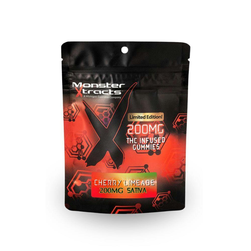 Monster-Cherry Limeade Gummies 200mg (Sativa)