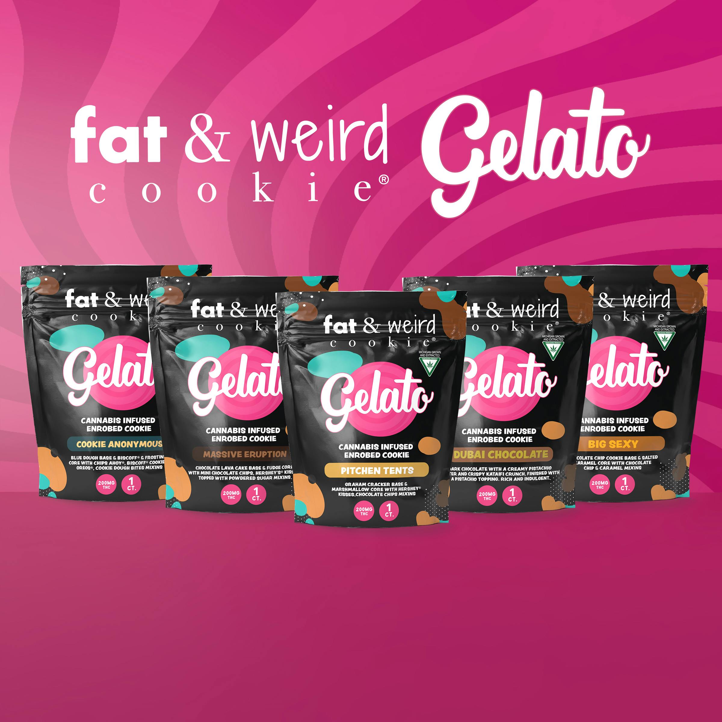 Gelato x Fat & Weird- Dubai Chocolate Cookie-200mg (1x200mg)