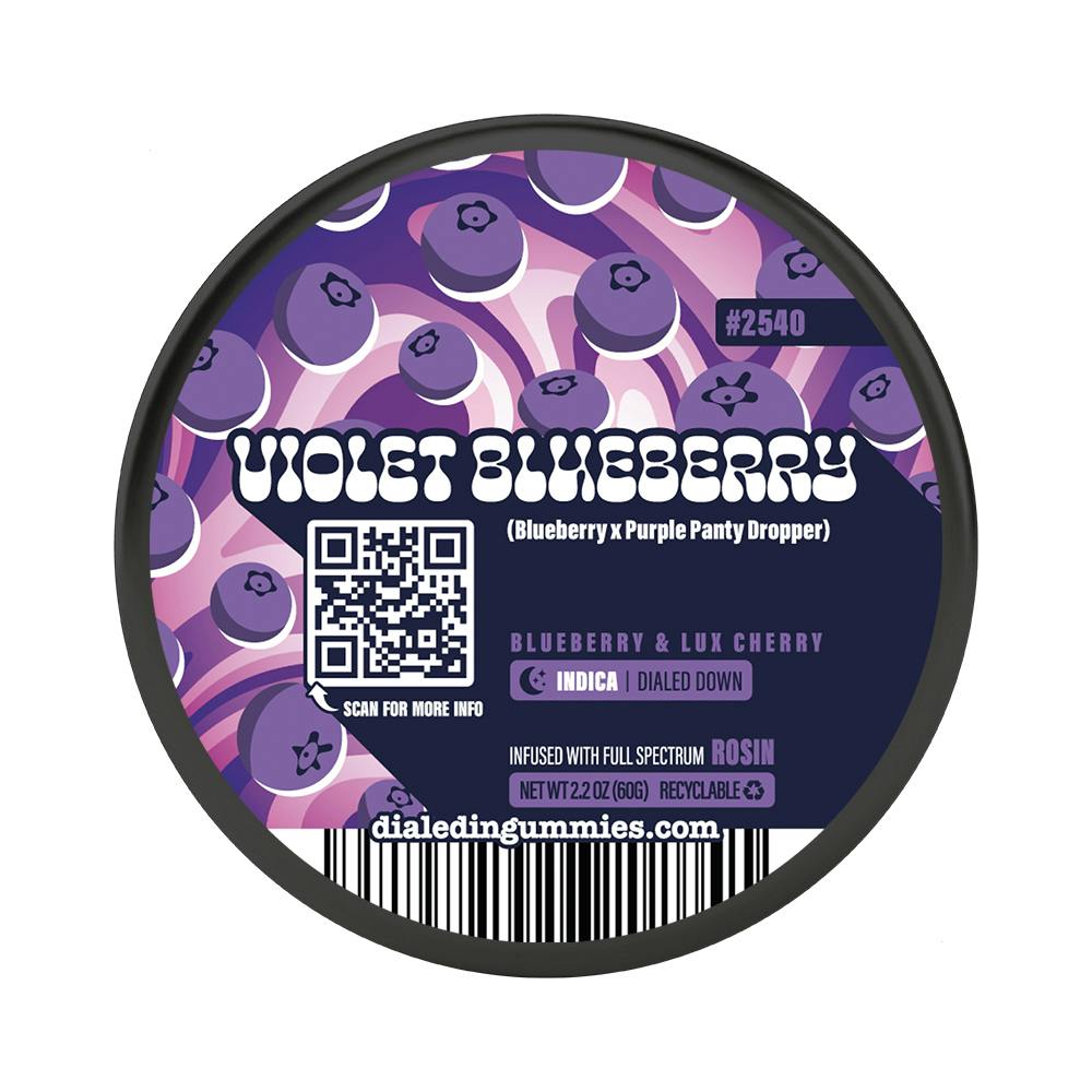 100mg - Violet Blueberry #2540 - Rosin Gummies (10pk)