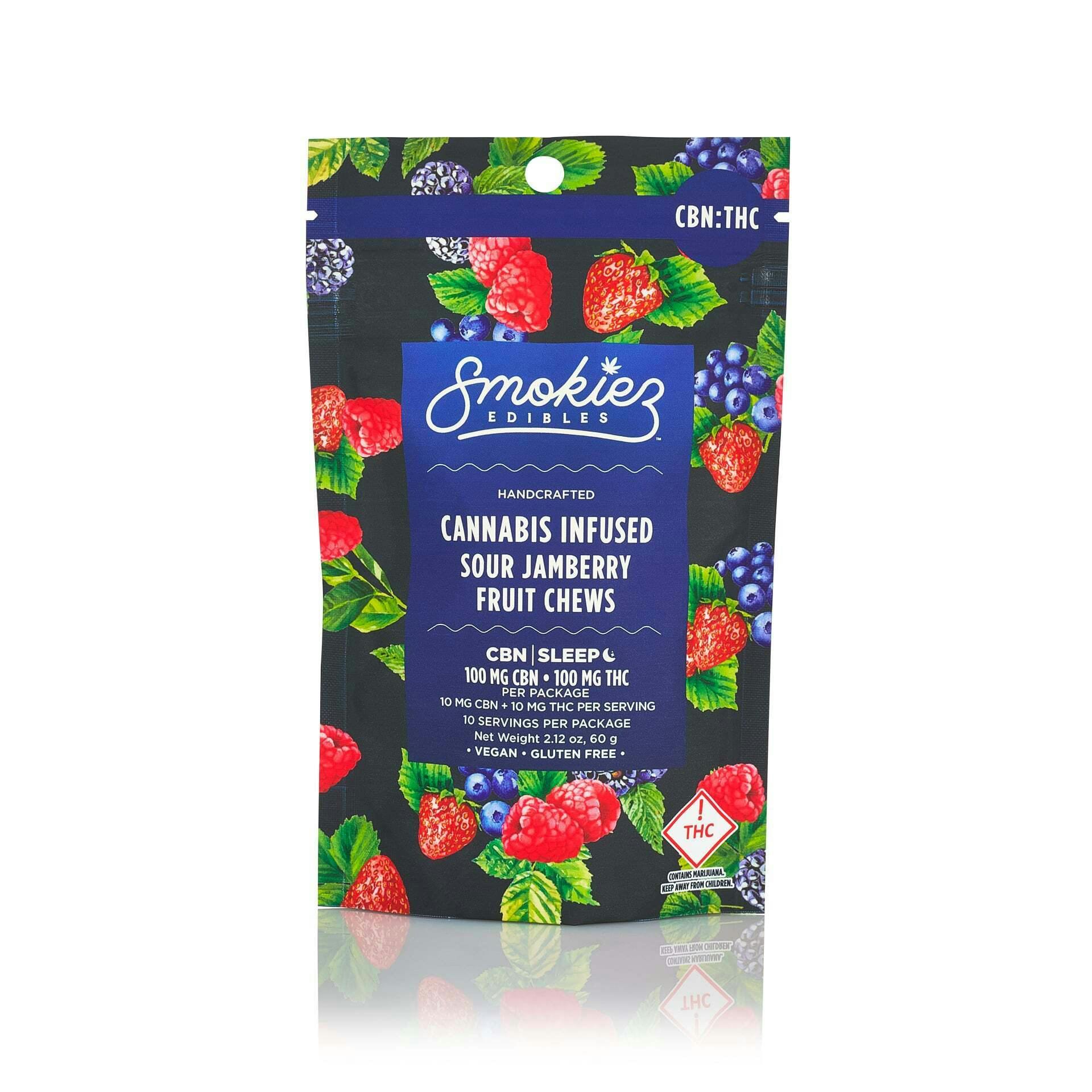 1:1 Sour Jamberry [10pk] (100mg CBN/100mg THC)