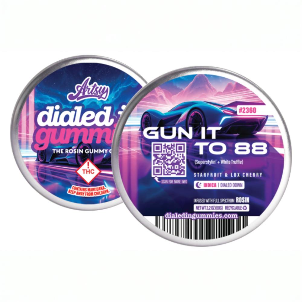 100mg - Gun it to 88 - Rosin Gummies (10pk)
