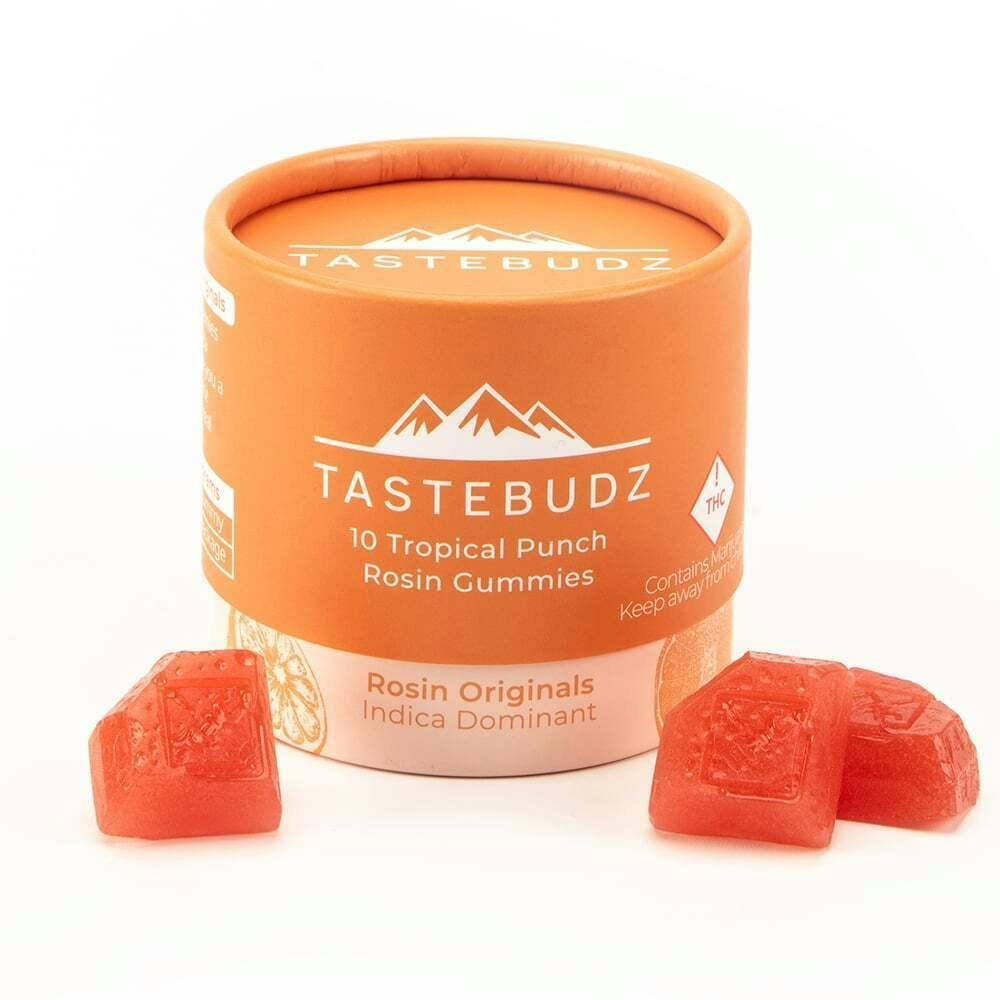 Tropical Punch x Purple Ice Water Indica Rosin Gummies | THC | | TasteBudz - Gummies