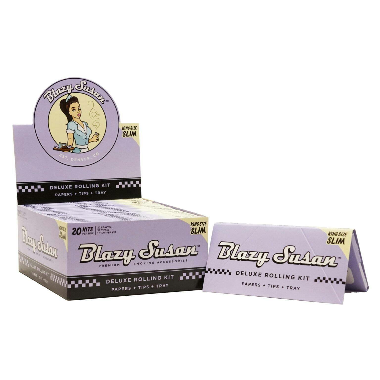 Blazy Susan- Purple Papers King Size Slim Deluxe Kit at The Green Lady Dispensary