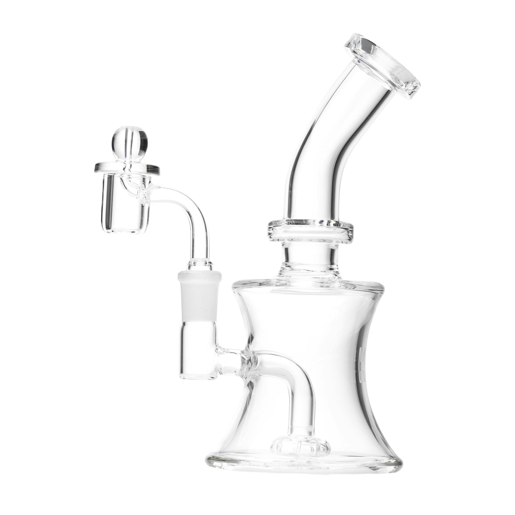 8" Oil Can Dab Rig - Clear