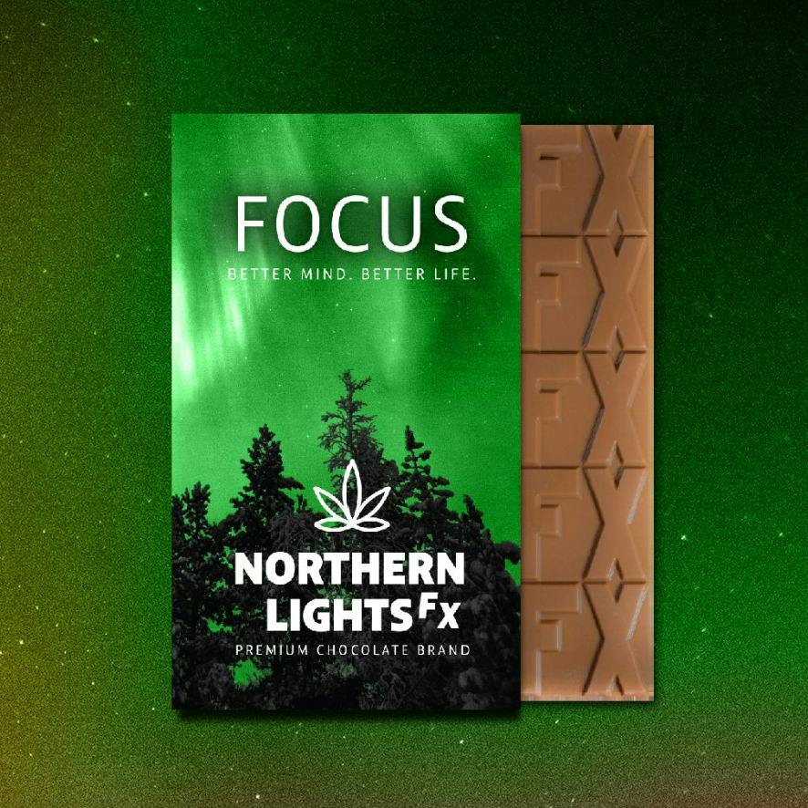 Northern Lights FX 200mg Focus Chocolate Bar