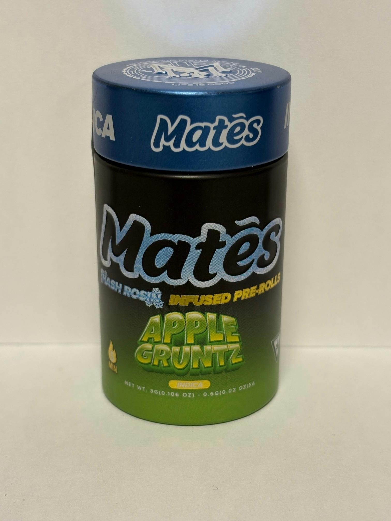 Mates Hash Rosin Infused 5pk 3g Apple Gruntz