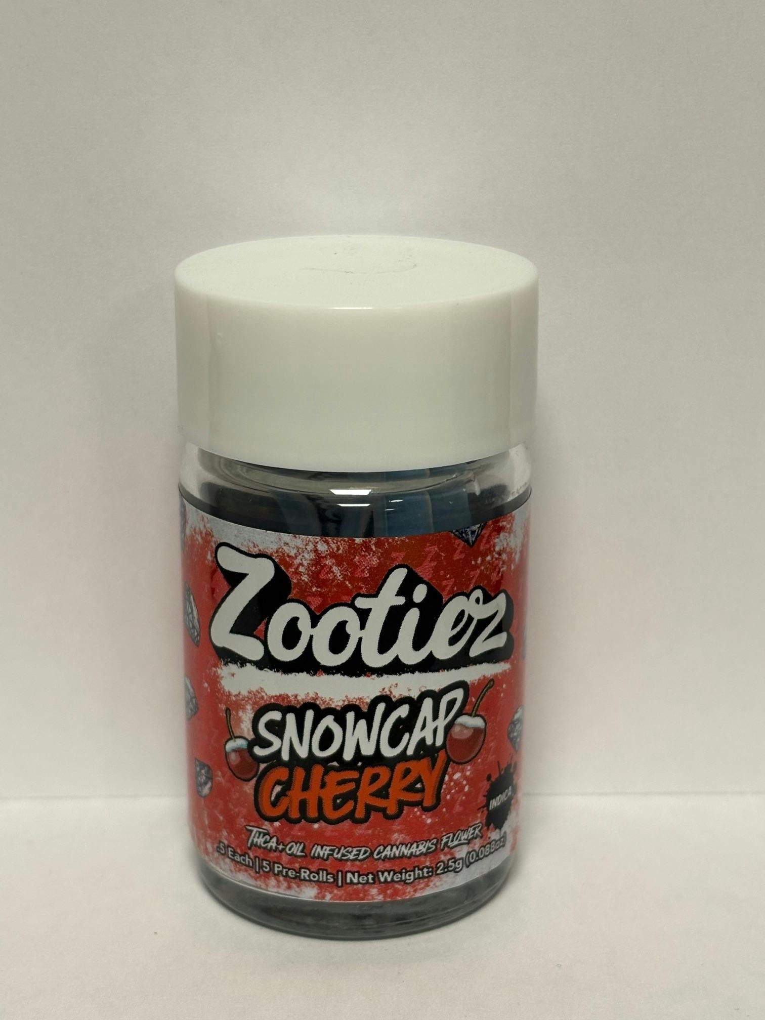 Zootiez THCA Infused 5pk 2.5g Snowcap Cherry