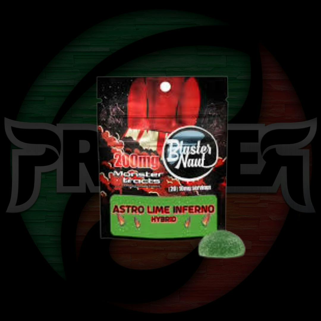 Monster Blaster Naut Gummies 200mg Lime Light Jalapeno