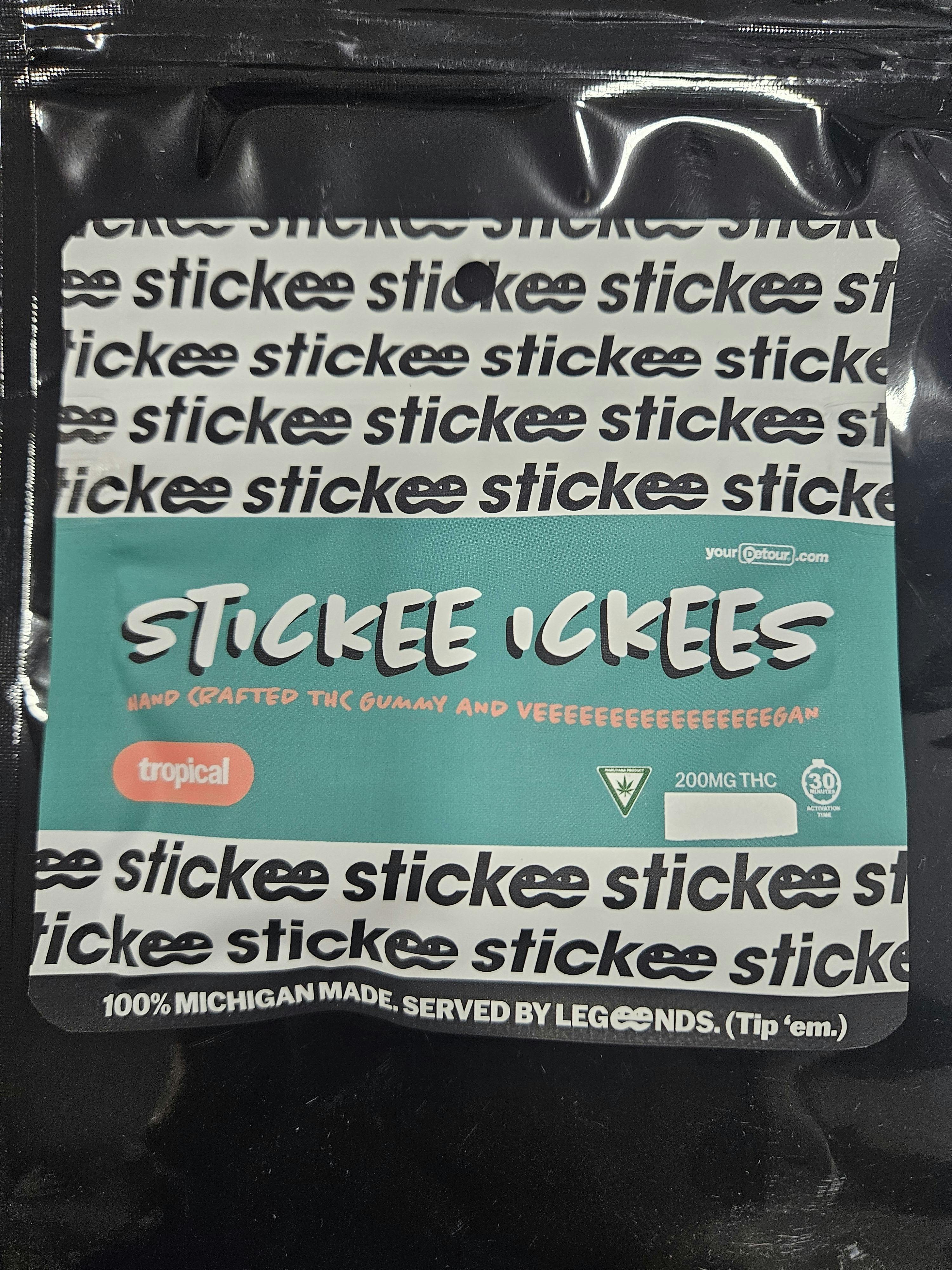 Stickee-Ickees Gummies 200mg Tropical