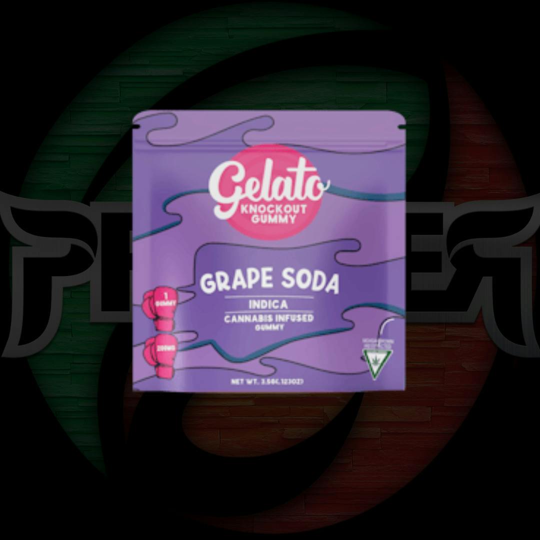 Gelato Knockout Gummy 200mg Grape Soda