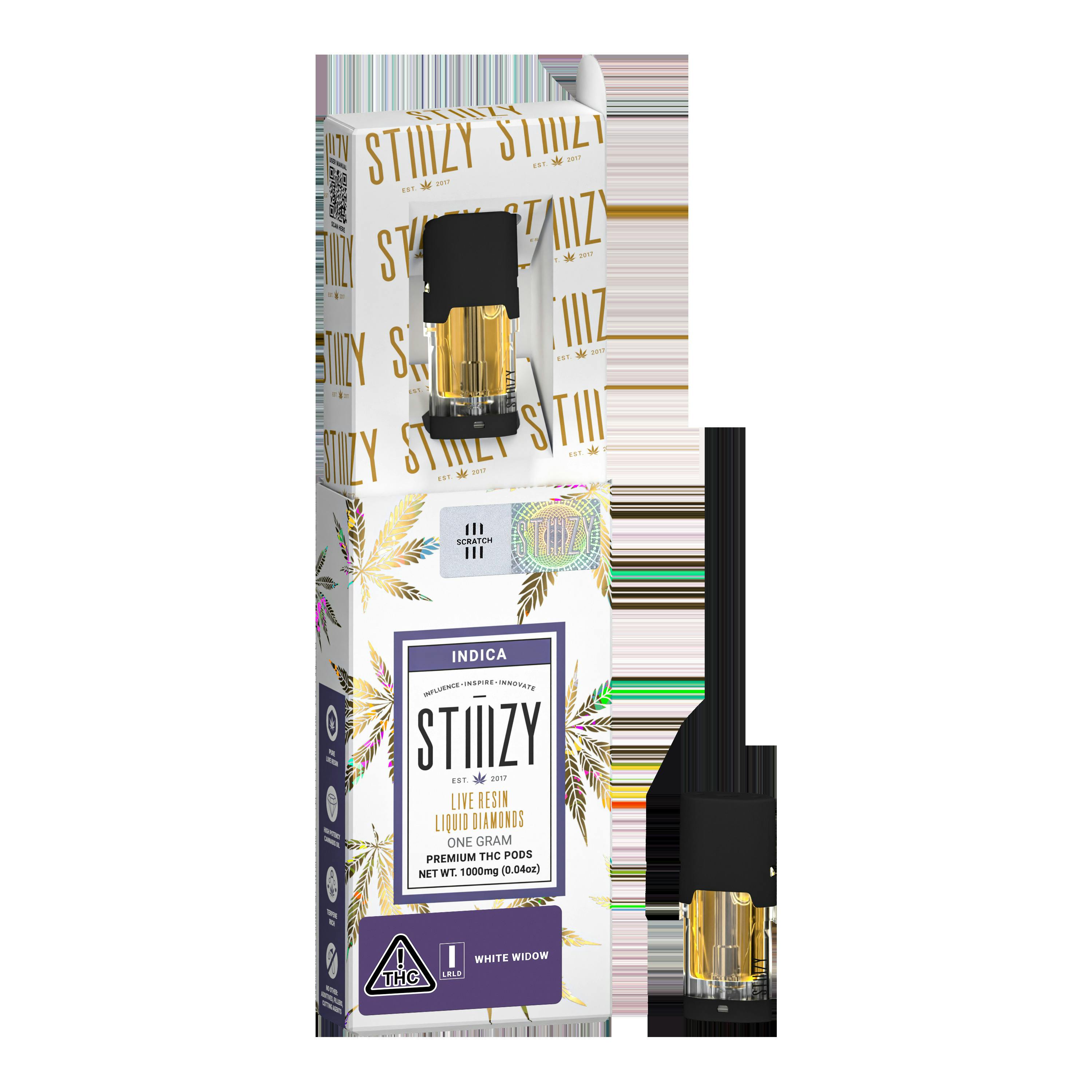 STIIIZY White Widow (I) Liquid Diamonds Live Resin Vape Pod