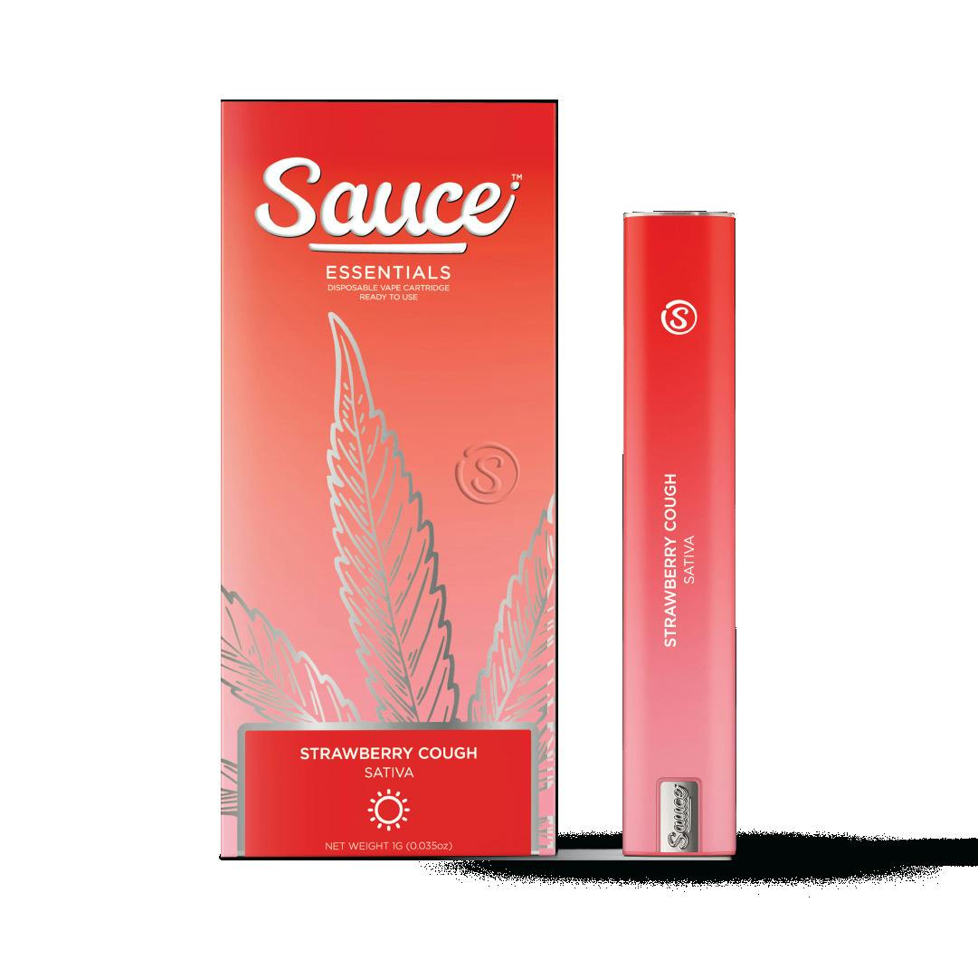 Sauce Essentials Strawberry Cough (S) Live Resin Disposable Vape