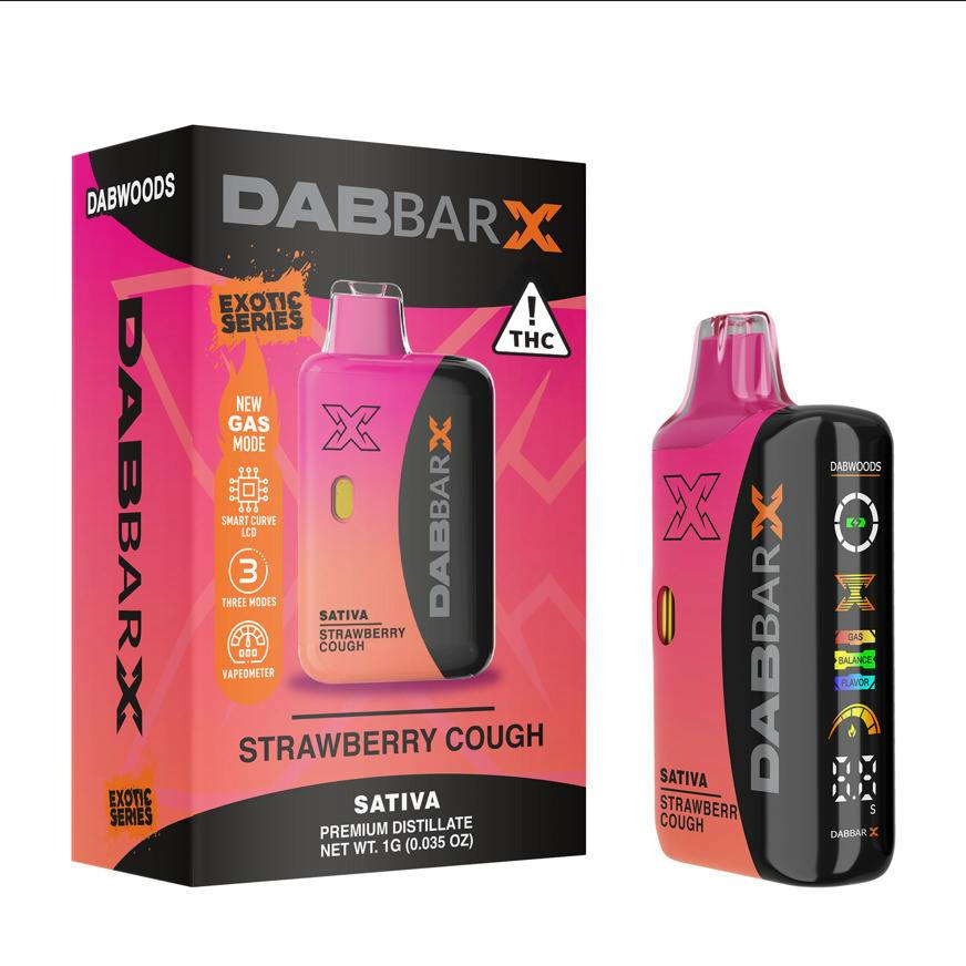 Dab Bar X Strawberry Cough (S) Liquid Diamond Disposable Vape