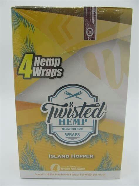 TWISTED HEMP WRAPS | ISLAND HOPPER | 4/PK at Toke Lane Cannabis Dispensary - Trenton