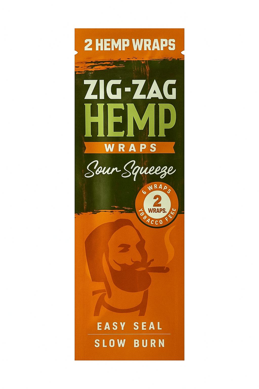ZIG ZAG HEMP WRAPS | SOUR SQUEEZE | 2/PK at Toke Lane Cannabis Dispensary - Trenton