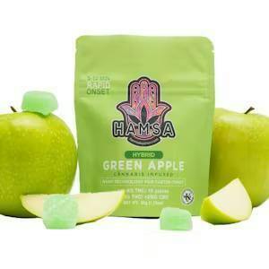 Hamsa | Green Apple | Edibles | Gummies | 100mg | 10ct
