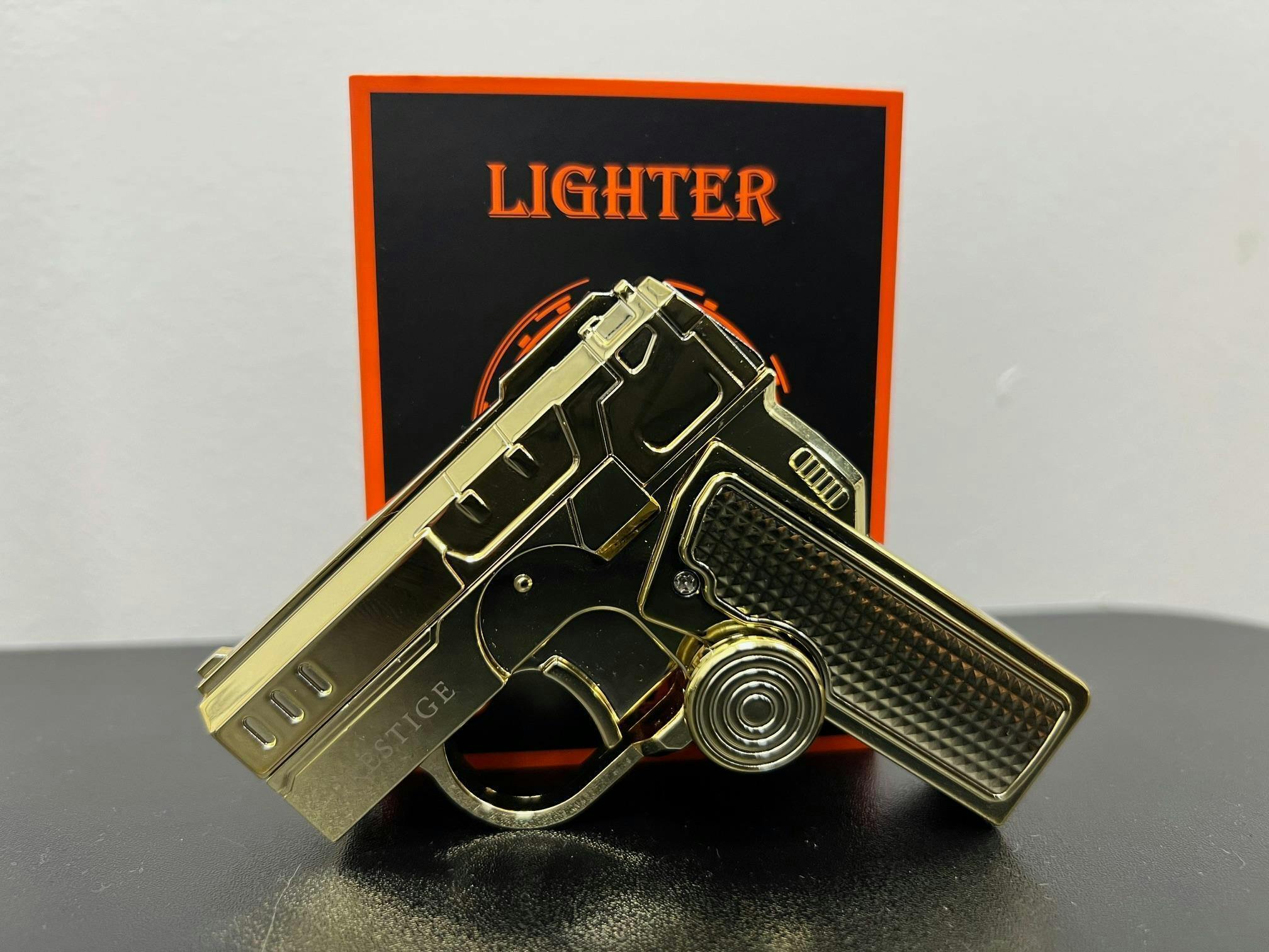 PRESTIGE | GUN FIDGET SPINNER TORCH LIGHTER | DZ-651