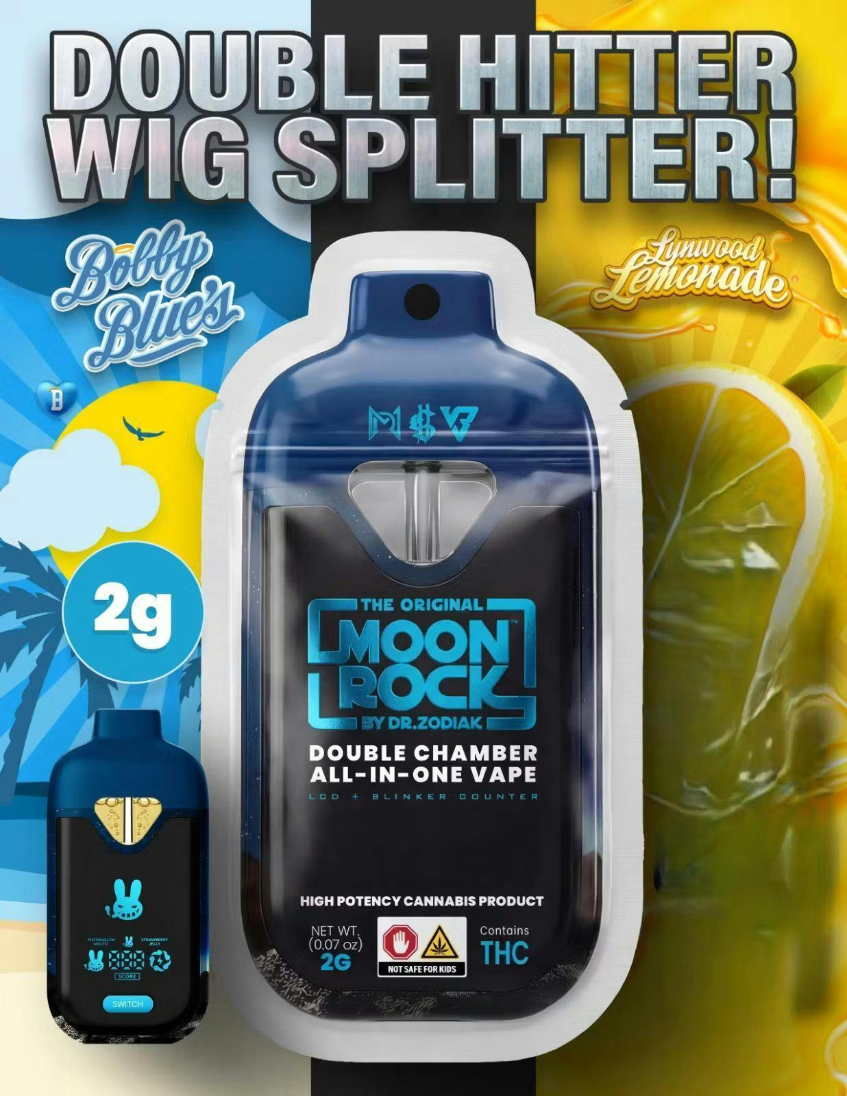 Dr.Z | Bobby Blues x Lynwood Lemonade | Vaporizer | Double Hitter | AIO | 2g