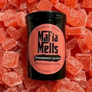 Mafia Melts | Strawberry Guava | Edible | Gummies | Infused | Hash Rosin | 10ct | 100mg