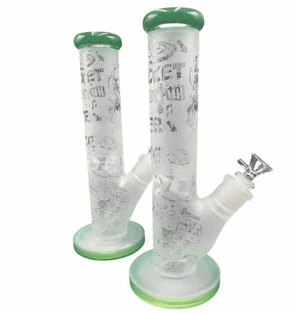 Frosted Straight Etched Glass Beaker | 14''