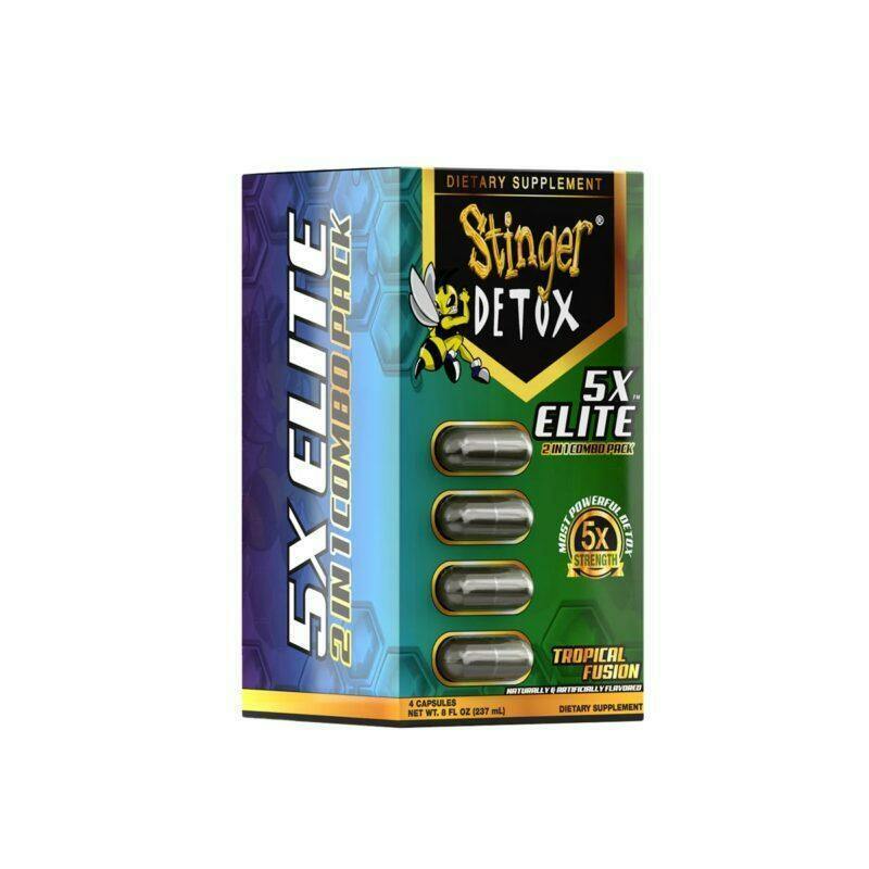 Stinger Detox | 5x Elite 2-in-1 Combo Pack w/Pills