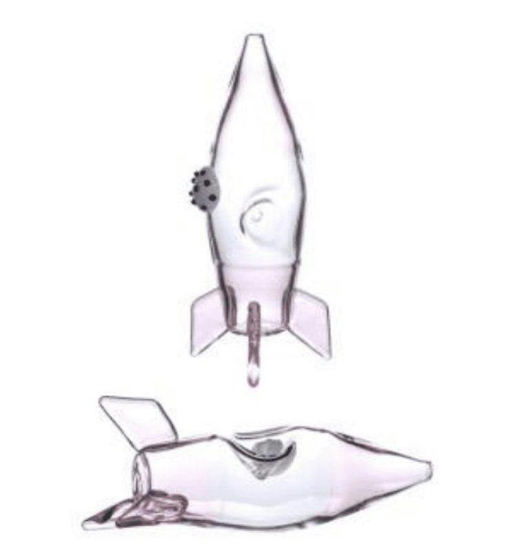 Rocket Ship Glass Pipe | 5''