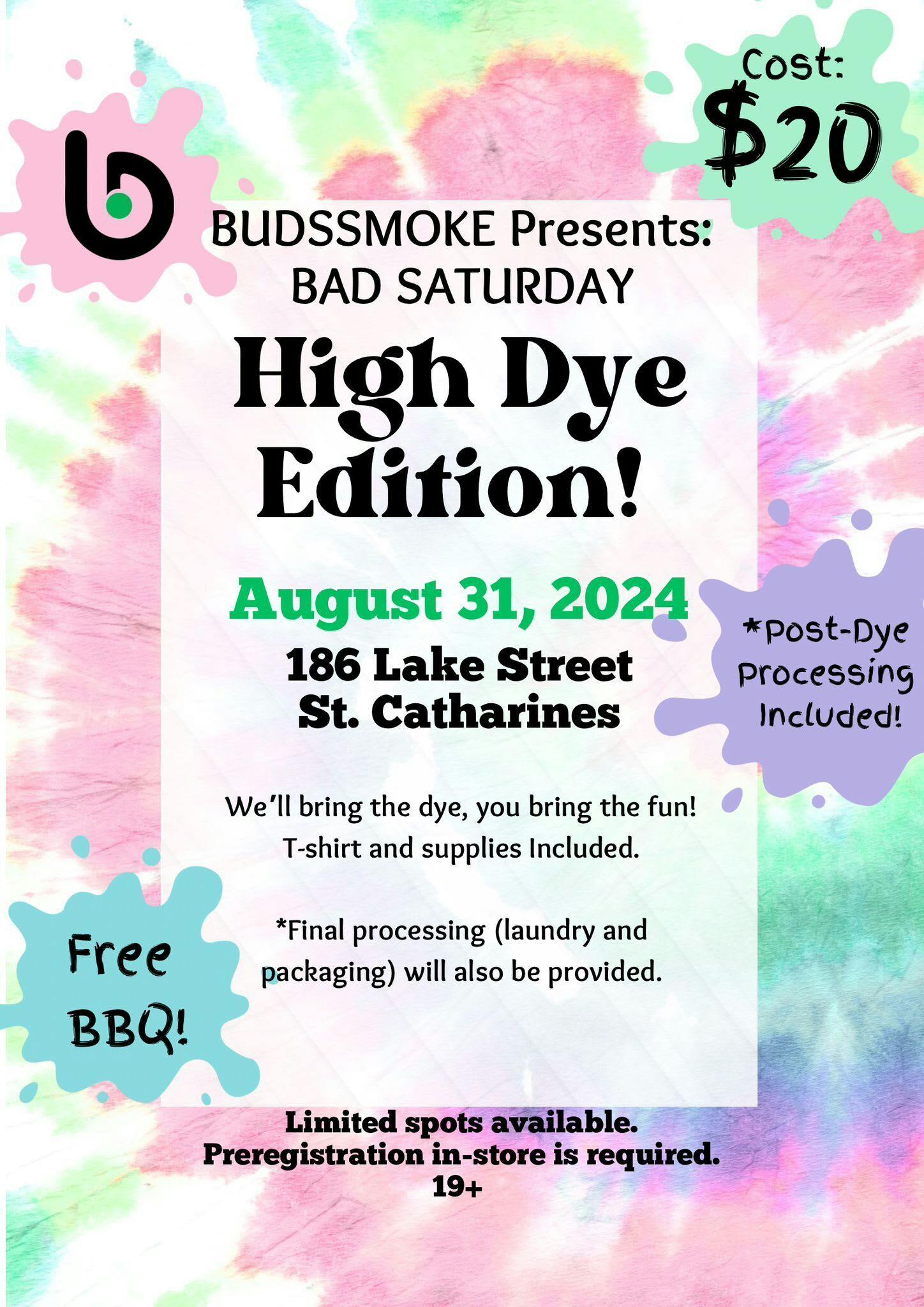High Dye Registration Fee