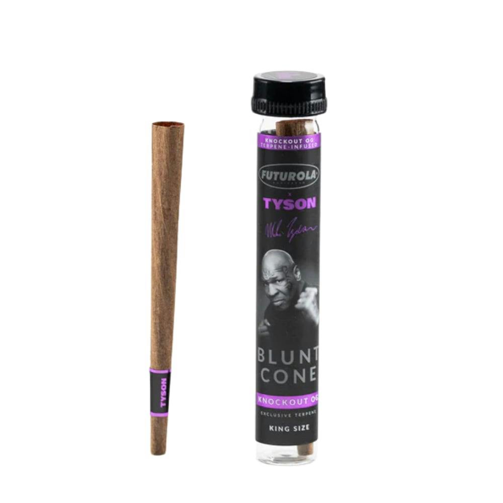 Futurola x Tyson 2.0 Knockout OG Tobacco Free Blunt Cone