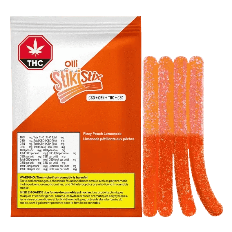 Fizzy Peach Lemonade 1:1:1:1 CBG/CBN/THC/CBD