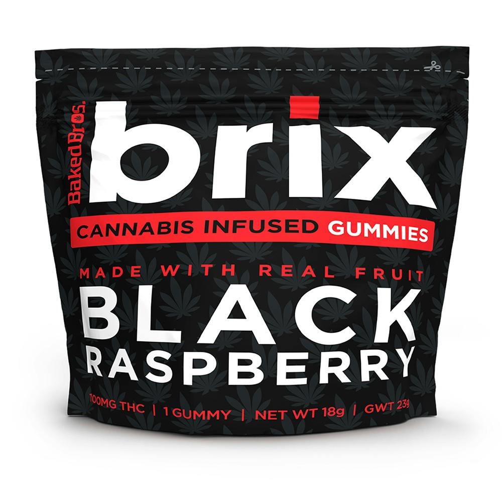 100mg Brix Black Raspberry Gummy (H) (0.1g) at The GOOD Dispensary