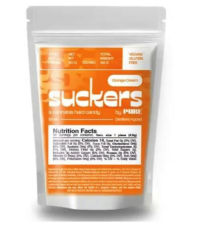 Orange Cream Suckers 10 Pack (H)
