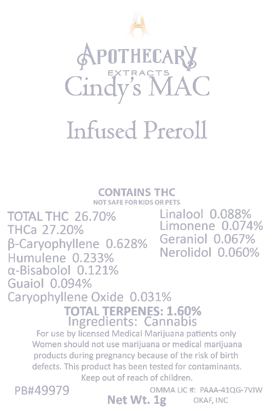 Cindy's MAC Infused Joint