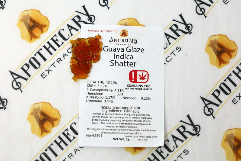 Guava Glaze Shatter - Indica 1g