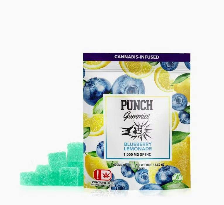 Punch Gummies - 1000mg - Blueberry Lemonade