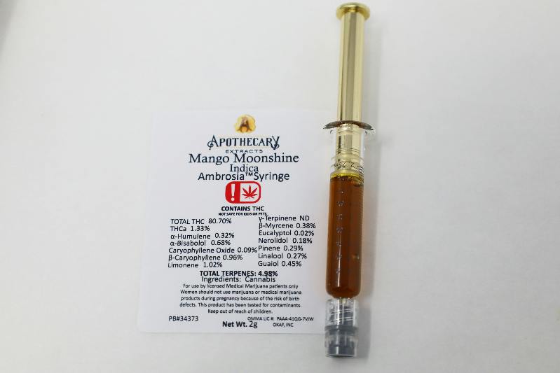 Mango Moonshine Ambrosia Live Resin Syringe - Indica 2g
