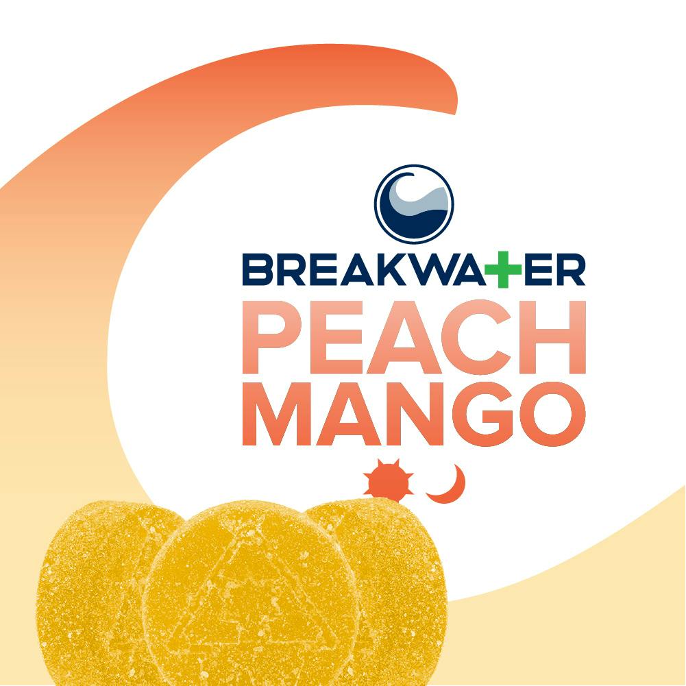 Breakwater Peach Mango Gummies 100mg 10pk