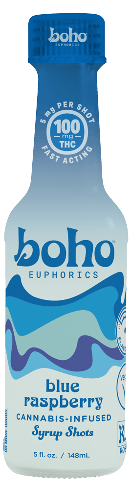 Boho Euphorics Blue Raspberry Syrup 100mg 5oz