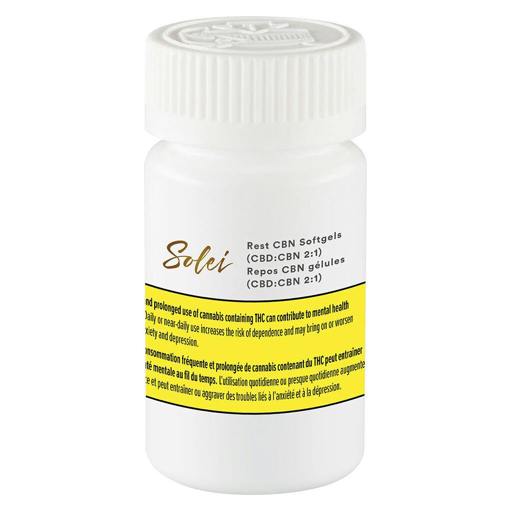 Solei - Rest CBN Softgels (CBD:CBN 2:1) - Blend - 30 caps