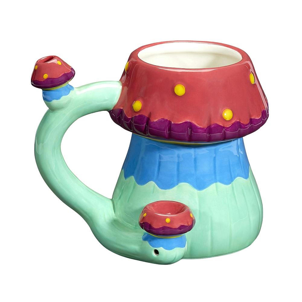 Ceramic Mug Pipe - Mushroom
