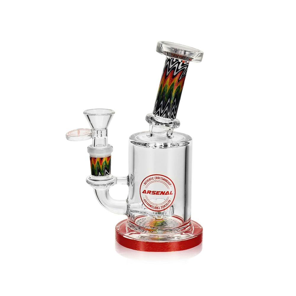 Ziggy Twist Glass Rig - 6.5" - Red
