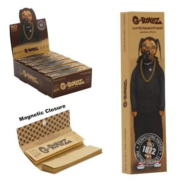 Rolling Papers - King Size Slim - Pets Rock 'Rap' - Unbleached