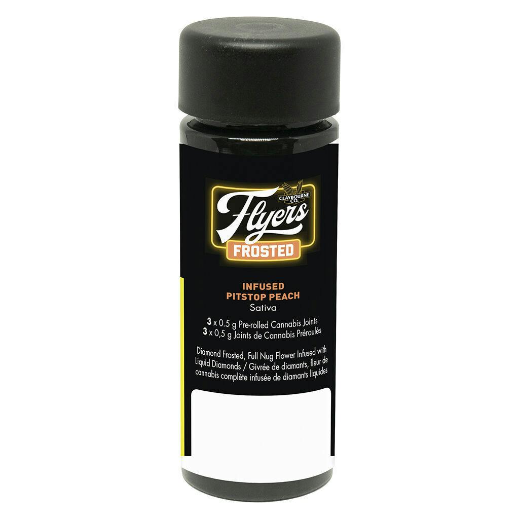 Flyers Frosted Infused Pitstop Peach Infused Pre-Rolls - 3x0.5g