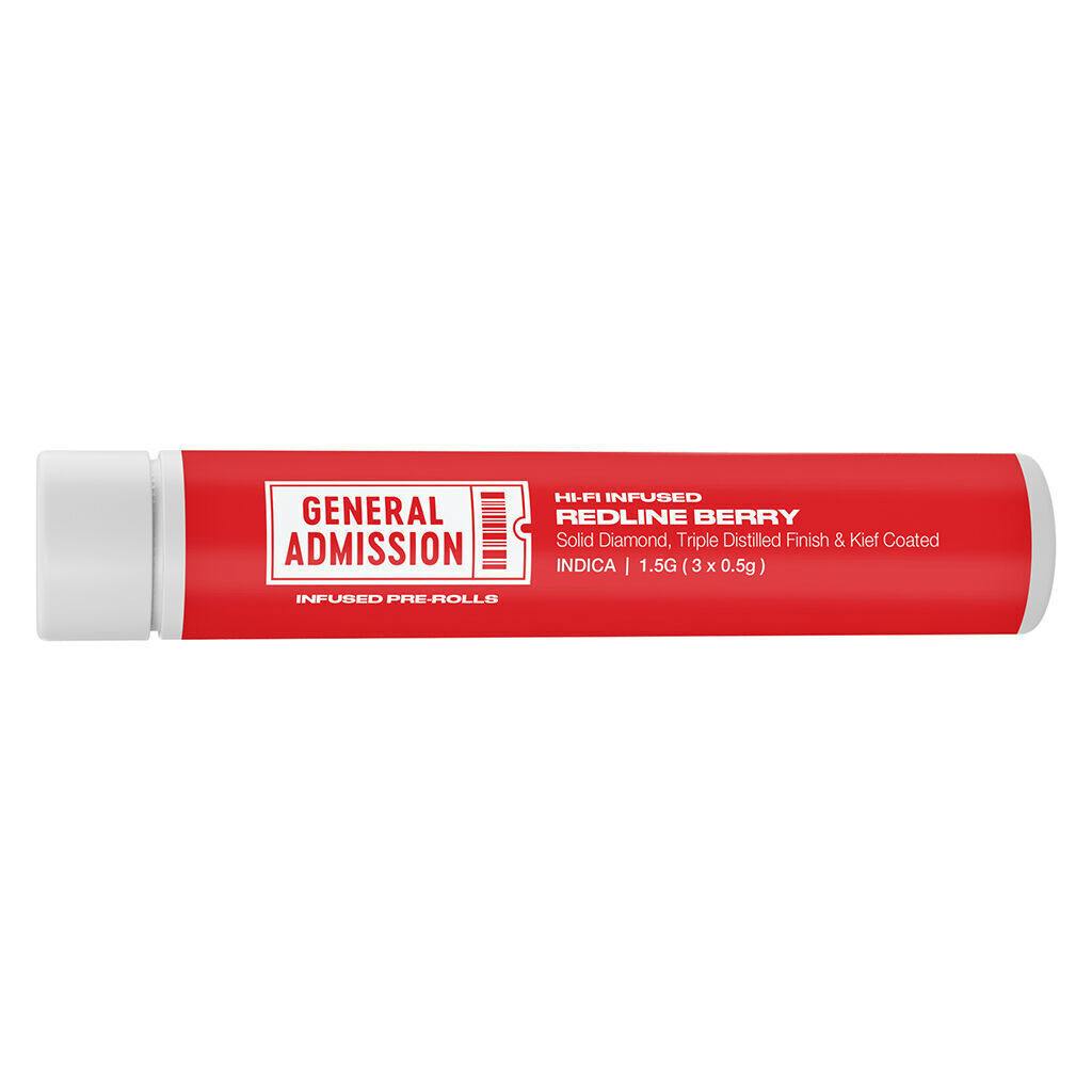 Redline Berry Hi–Fi Infused Pre-Rolls - 3x0.5g