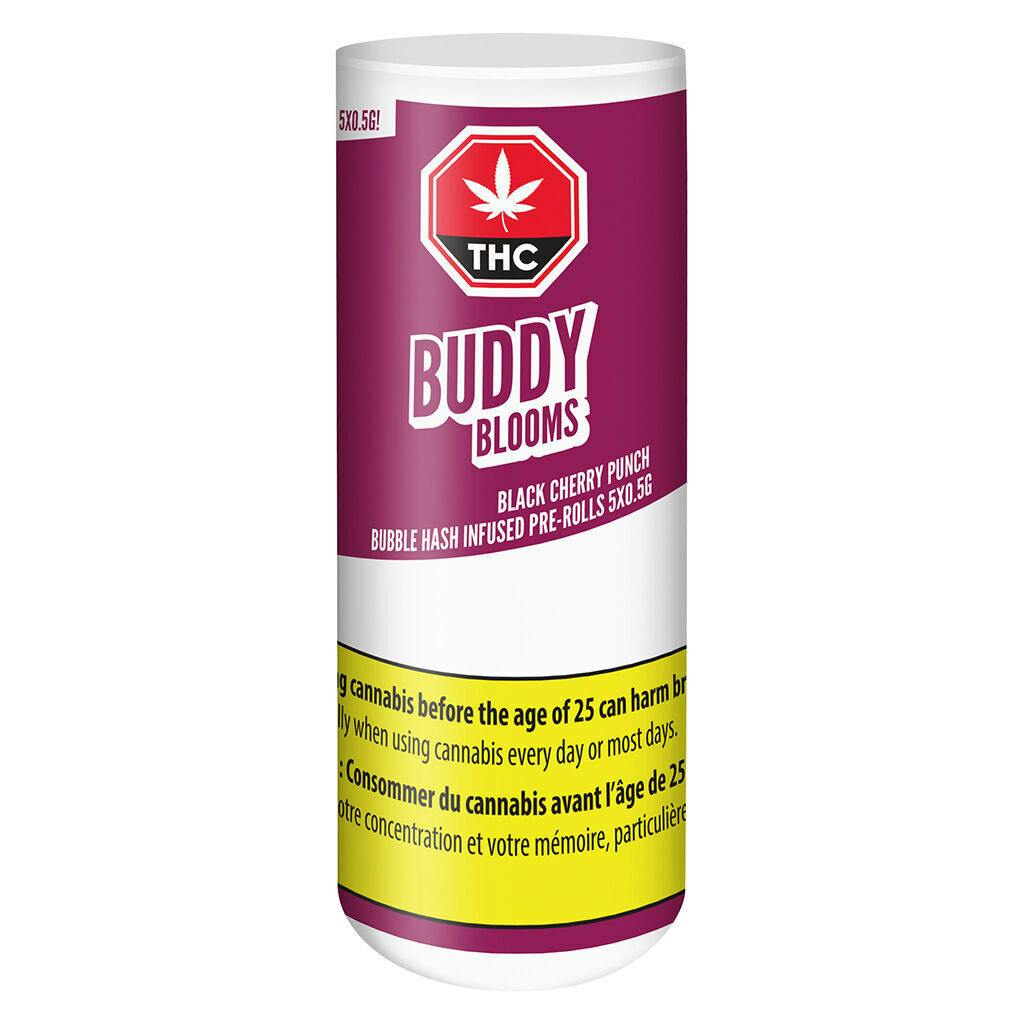 Black Cherry Punch Bubble Hash Infused Pre-Rolls - 5x0.5g