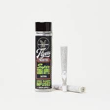 SUPER SOUR APPLE 1G DIAMOND INFUSED PREROLL 2 PACK
