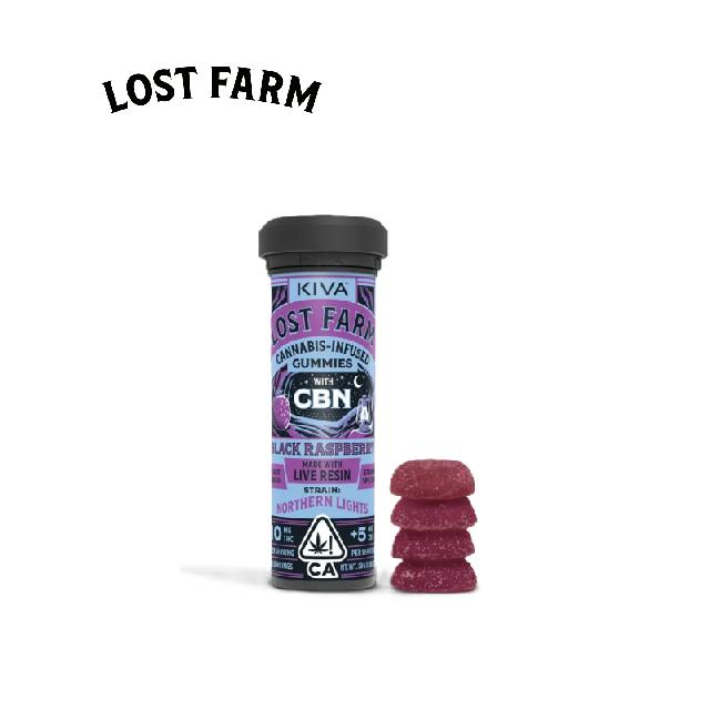 BLACK RASPBERRY NORTHERN LIGHTS 2:1 THC:CBN 10 PACK LIVE RESIN GUMMIES