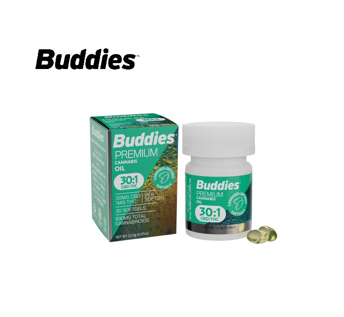 30:1 CBD/THC 930MG 30 PACK SOFTGELS