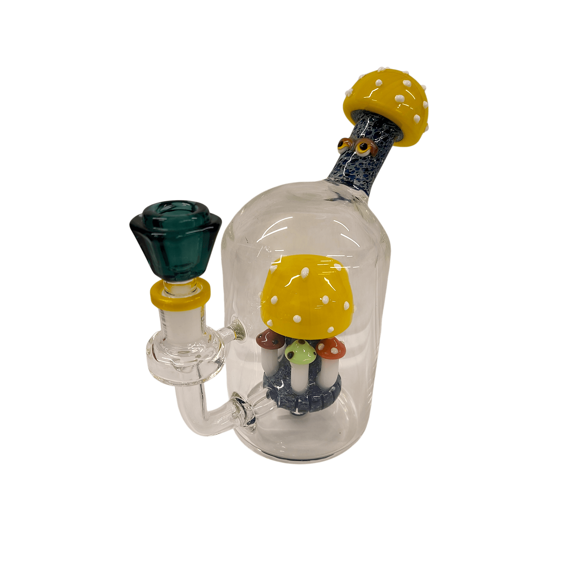 MINI MUSHROOMS INSIDE PIPE GLASS - 0046