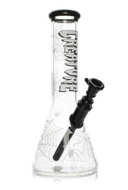 Creature 12" Tall Clear Spiderweb Beaker Glow in the Dark
