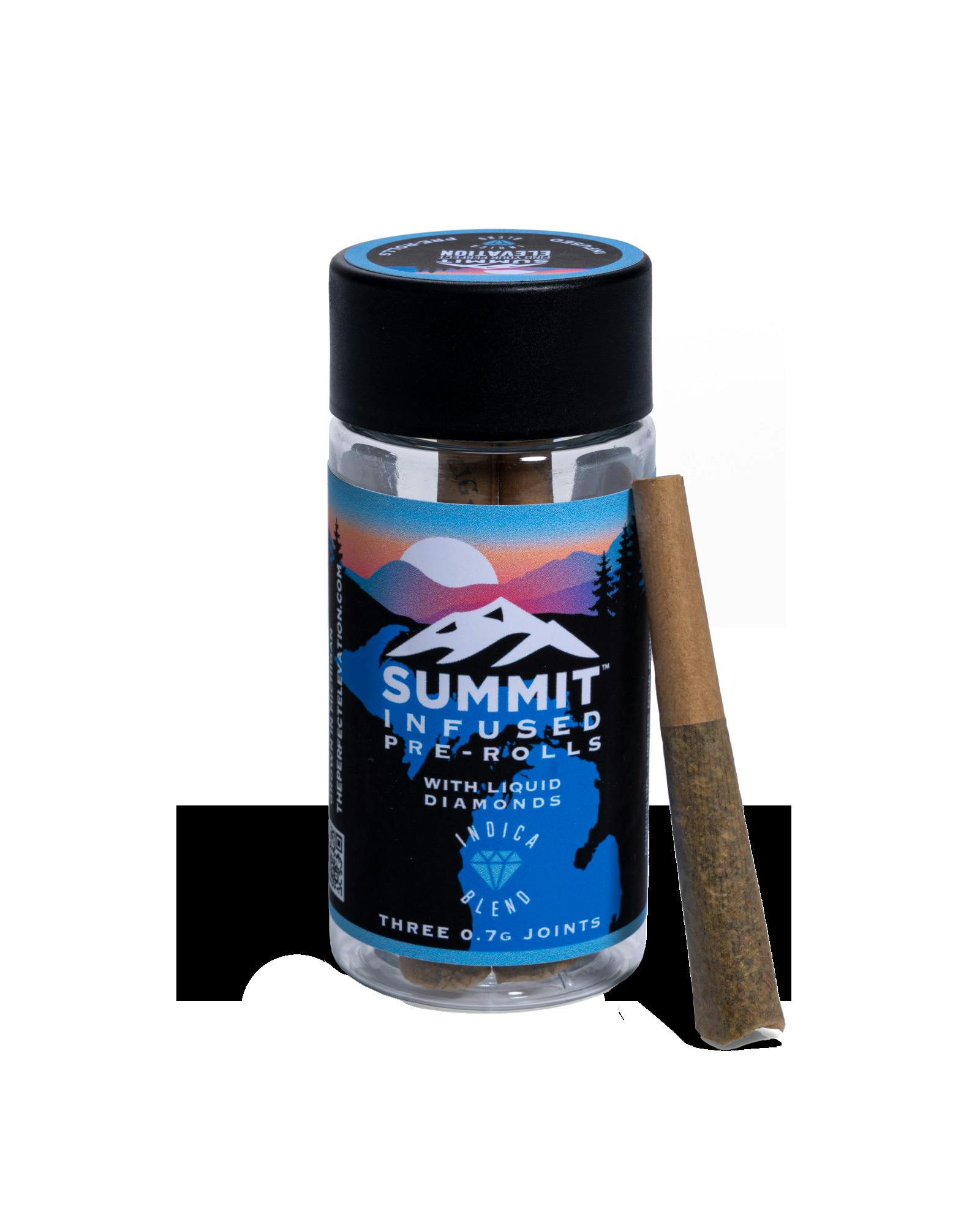 INDICA LIQUID DIAMOND INFUSED PREROLL 3-PACK